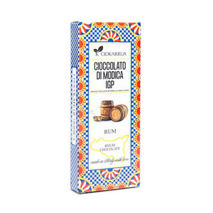 Cioccolato di Modica IGP From Sicily with Love Ciokarrua Rum 80 g