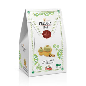 Biscotti di pasta frolla Canestrini al Pistacchio, Peluso, Sicilus shop,170 gr
