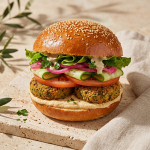 Burger con semi di sesamo