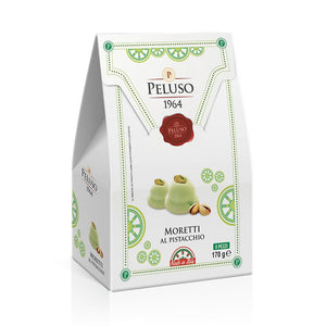 Biscotti Moretti Peluso 1964 con crema al pistacchio – immagine di biscotti di pasta frolla al pistacchio della selezione Iblea
