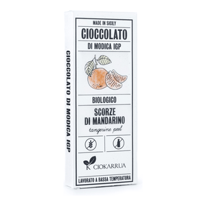 Cioccolato di Modica IGP bio Ciokarrua scorze di mandarino 68 g