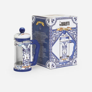 Coffee Press Bialetti Dolce&Gabbana Blu Mediterraneo con confezione