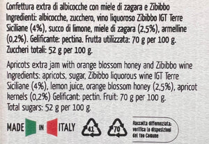 Ingredienti di confettura extra di albicocche