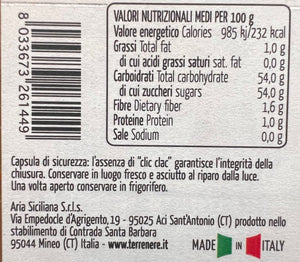 Valori Nutrizionali di confettura extra di fichi bianchi