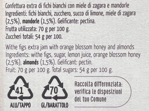Ingredienti di confettura extra di fichi bianchi