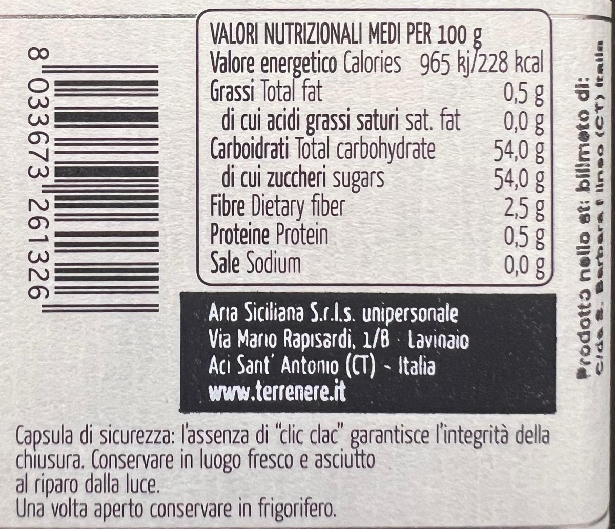 Valori Nutrizionali di confettura extra di Pere coscia e fave tostate