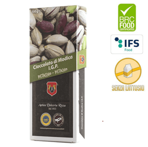 Cioccolato di Modica IGP con Pistacchio