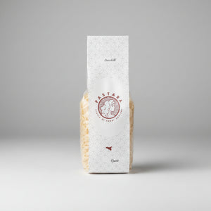 pacchetto di Pasta artigianale "gnocchetti integrali" trafilata al bronzo di grano antico Russello, 500 gr - Sicilus Srl