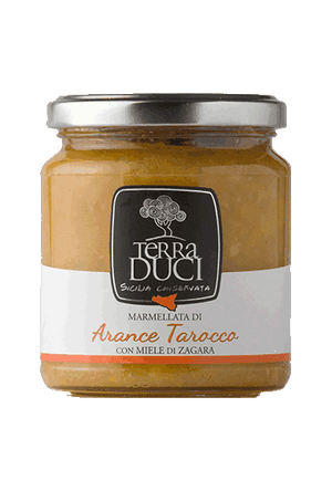 Marmellata di Arancia Tarocco con Miele di Zagara.