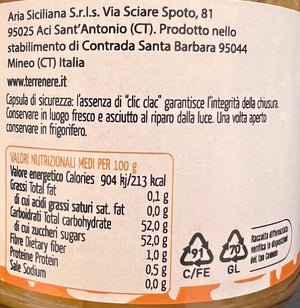 Valori nutrizionali di marmellata di arance tarocco