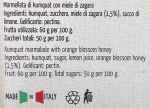 Marmellata di Kumquat con miele di Zagara