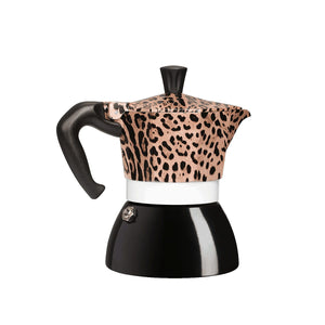 Moka Induction Bialetti Dolce&Gabbana Leopardo, 4 šálky, pohled zezadu