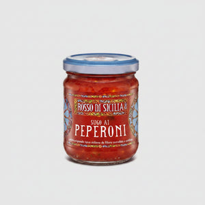 Sugo ai peperoni Rosso di Sicilia 190 g senza glutine e senza conservanti