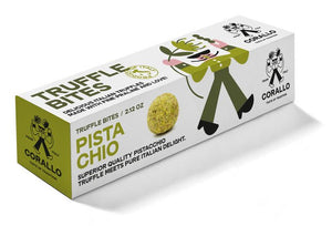 Tartufi di cioccolato al pistacchio Corallo inclusi nel box