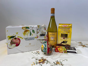 Cesta Pasquale Cefalù con Ceramica di Caltagirone - Sicilus Srl