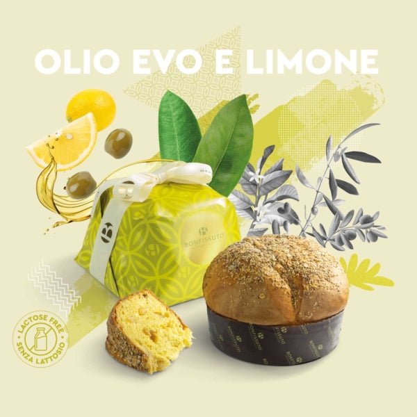 Panettone senza lattosio, con Olio extravergine di oliva e Scorze di Limone Candito, sicilus shop