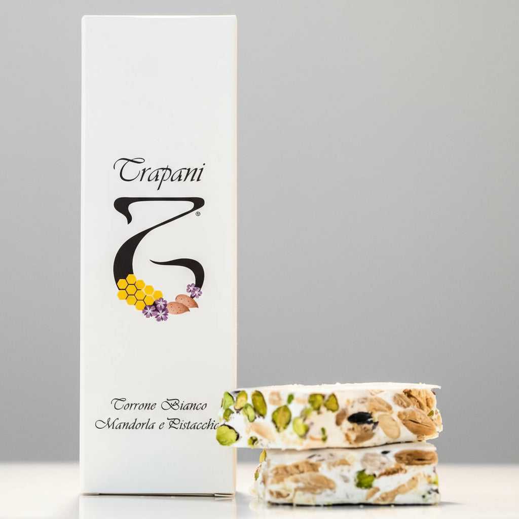 Torrone bianco mandorla e pistacchio, Trapani, Sicilus Shop