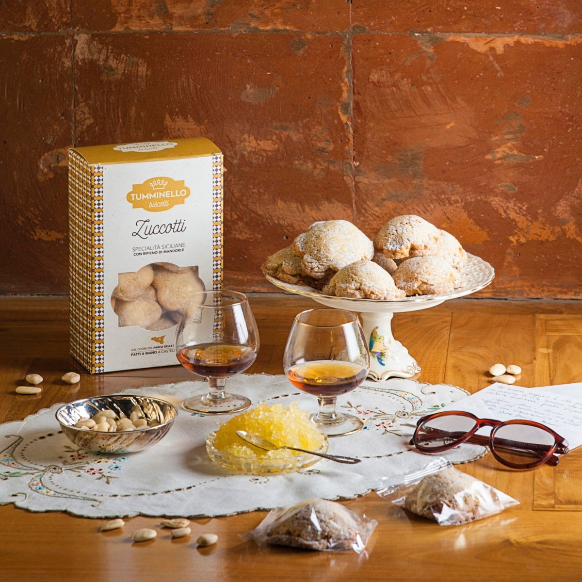 Zuccotti, biscotti siciliani con mandorla e zuccata, 320 gr , foto completa, sicilus