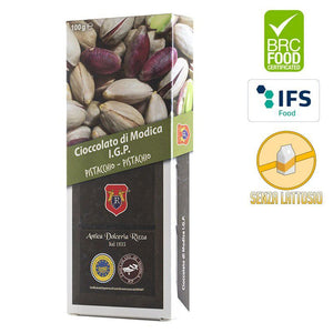 Cioccolato di Modica IGP al Pistacchio per box pistacchio siciliano