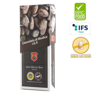 Cioccolato di Modica IGP tradizionale incluso nel Dopocena Siciliano