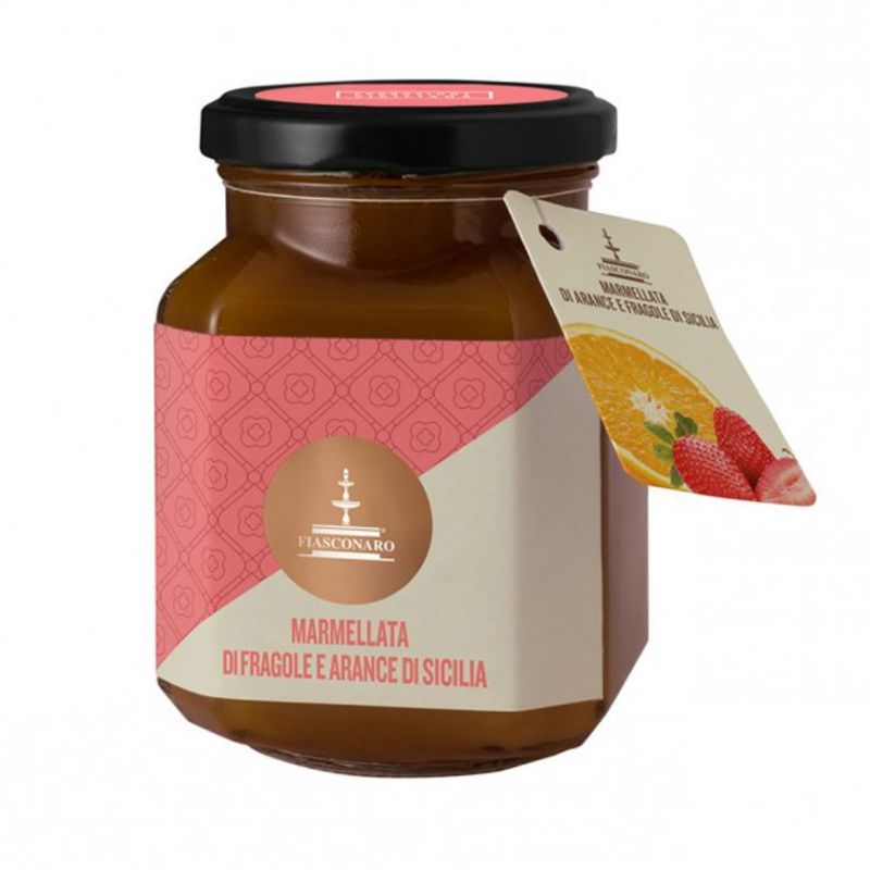 confettura di fragole e arance di sicilia fiasconaro sicilus shop