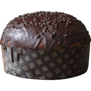 Panettone Fiasconaro Cioccolato e Fragoline Nero Sublime senza scatola- 1 kg - Sicilus