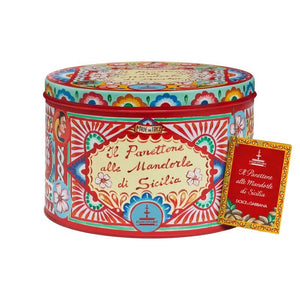 Panettone Fiasconaro Dolce e Gabbana alle Mandorle di Sicilia, 1 Kg rosso
