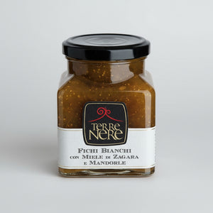 Confettura di Fichi Bianchi con Miele di Zagara e Mandorle, 240 gr - SICILUS