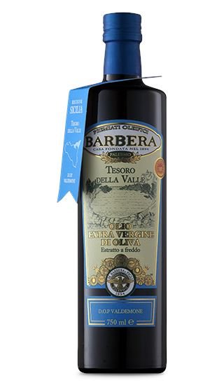 Tesoro della Valle, Olio Extra Vergine di Oliva, D.O.P. "Valdemone", 750 ml, Premiati Oleifici Barbera