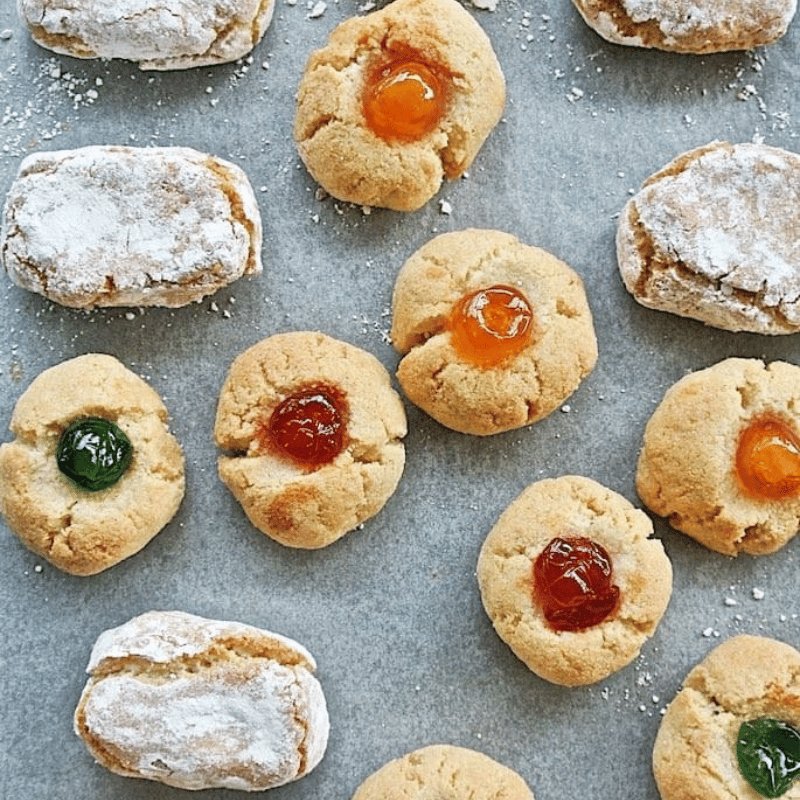 Le originali Paste di Mandorle Siciliane, tipici biscotti di mandorla siciliani su sicilus shop