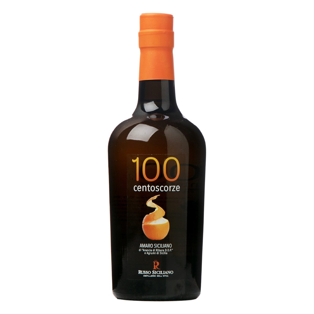 Amaro CentoScorze con infuso di arance siciliane Distillerie Fratelli Russo, 50 cl – Cesto Ribera Arancia