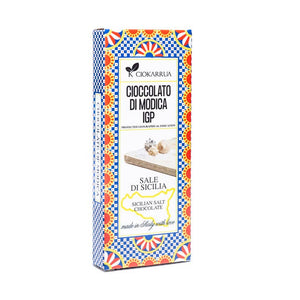 Cioccolato di Modica IGP From Sicily with Love Ciokarrua Sale di Sicilia 80 g
