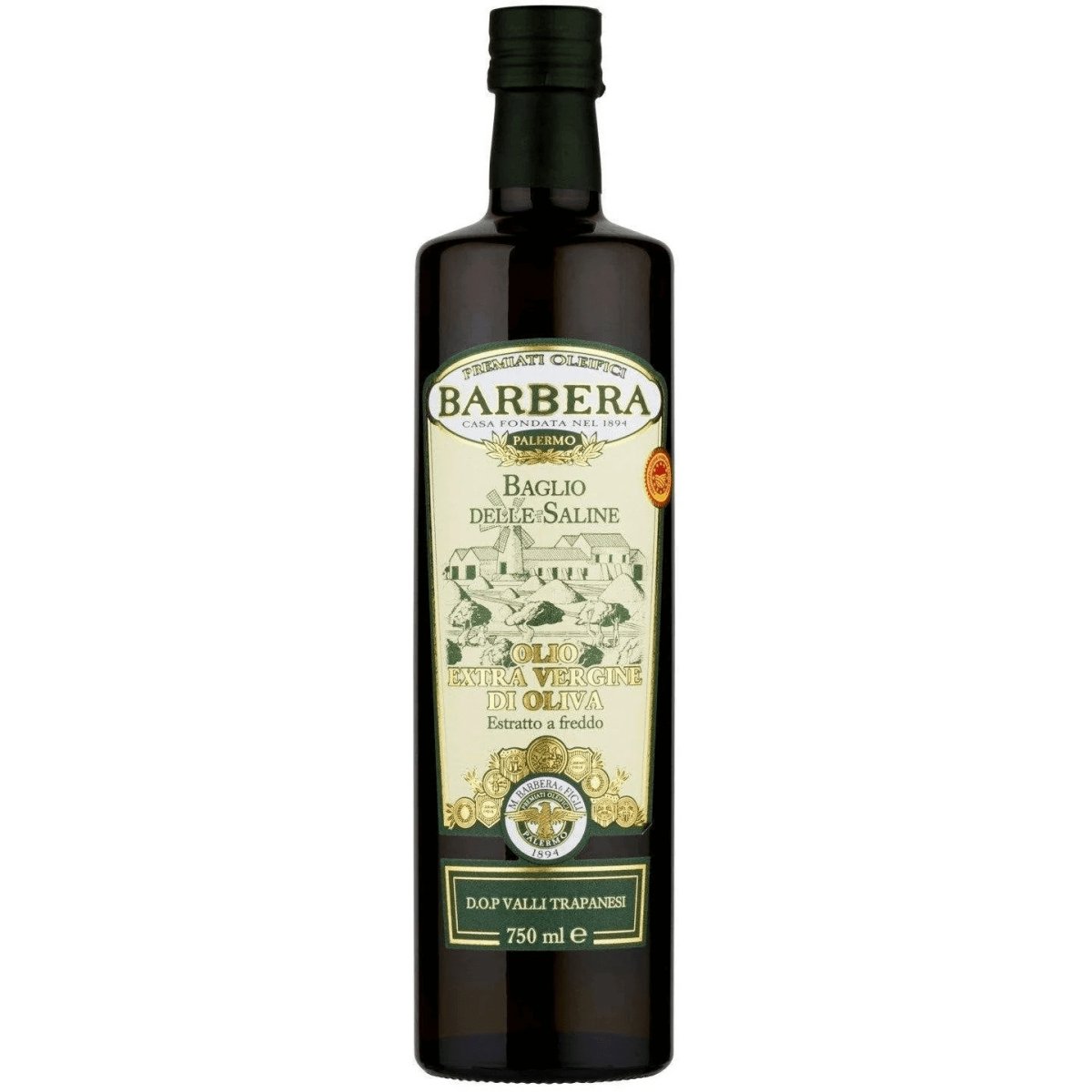 Olio Extravergine di Oliva "Baglio Delle Saline" D.O.P. Valli Trapanesi, Oleificio Barbera - Sicilus Srl