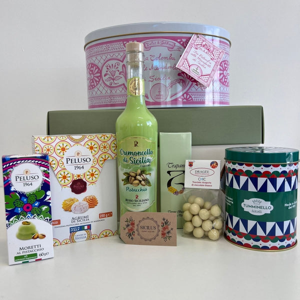 Cesta Pasquale "Lipari" con Colomba D&G di Fiasconaro