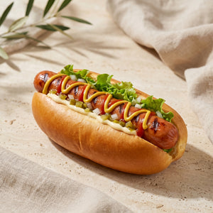 ho dog con wurstel e salse