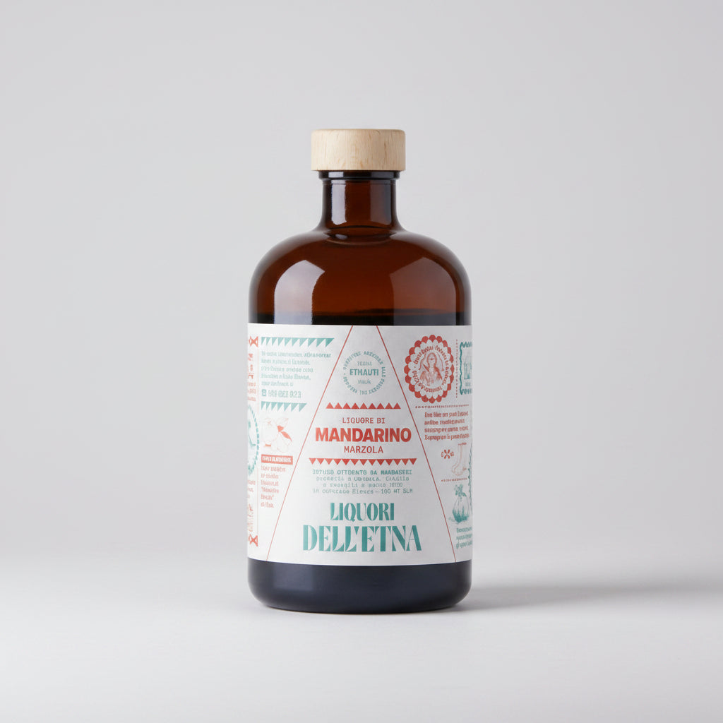 Liquore di Mandarino Marzola Liquori Dell’Etna bottiglia da 50 cl