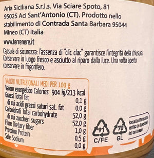 Valori nutrizionali di marmellata di arance tarocco 