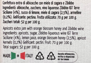 Ingredienti di confettura extra di albicocche