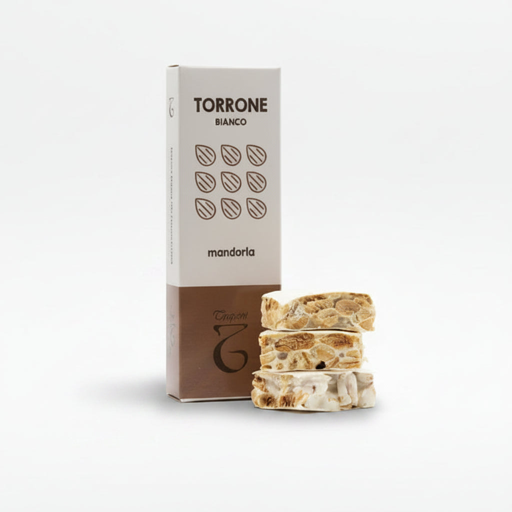 Torrone bianco alle mandorle 100 g - Torronificio Trapani