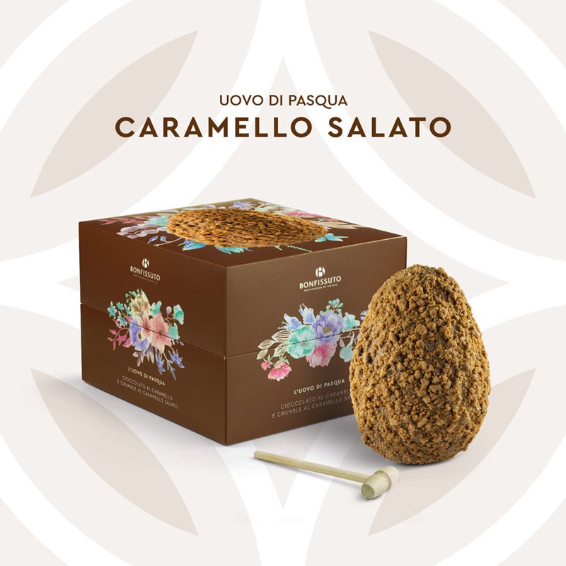 Uovo di Pasqua al Cioccolato al Caramello Salato, 500 gr - SICILUS