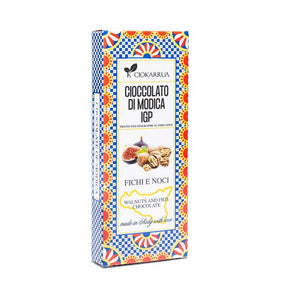 Cioccolato di Modica IGP From Sicily with Love Ciokarrua Fichi e Noci 80 g