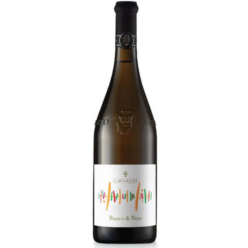 vino bianco frizzante bianco di nera bio, cantina milazzo, sicilus