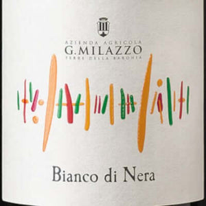 vino bianco frizzante bianco di nera bio, cantina milazzo, etichetta, sicilus