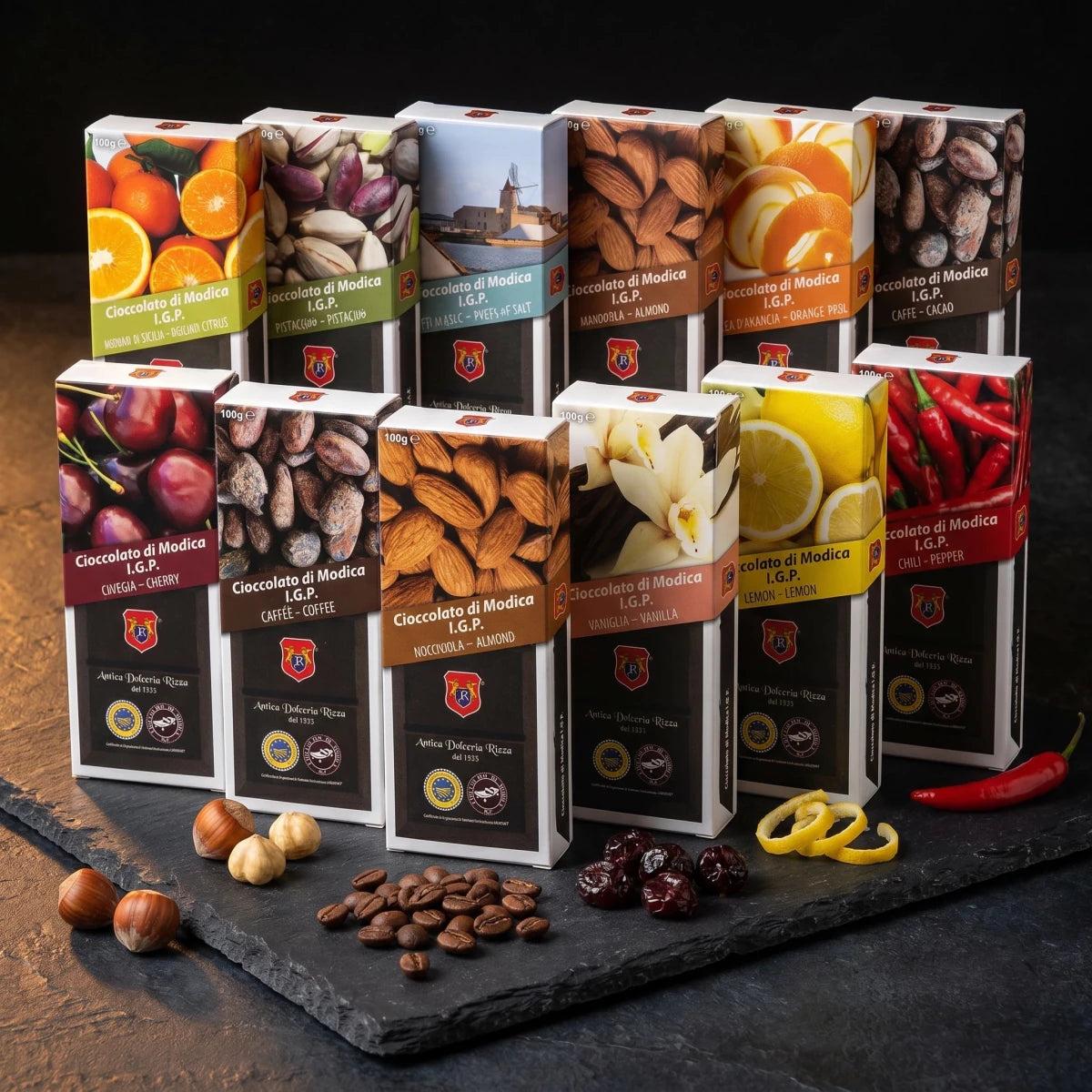 Box Degustazione Cioccolato di Modica IGP - 6 o 12 Gusti