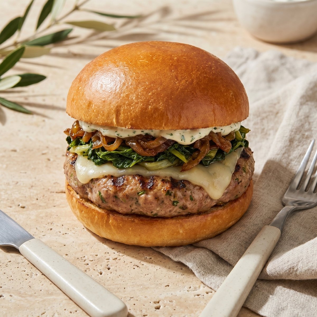 Classic burger con salsiccia