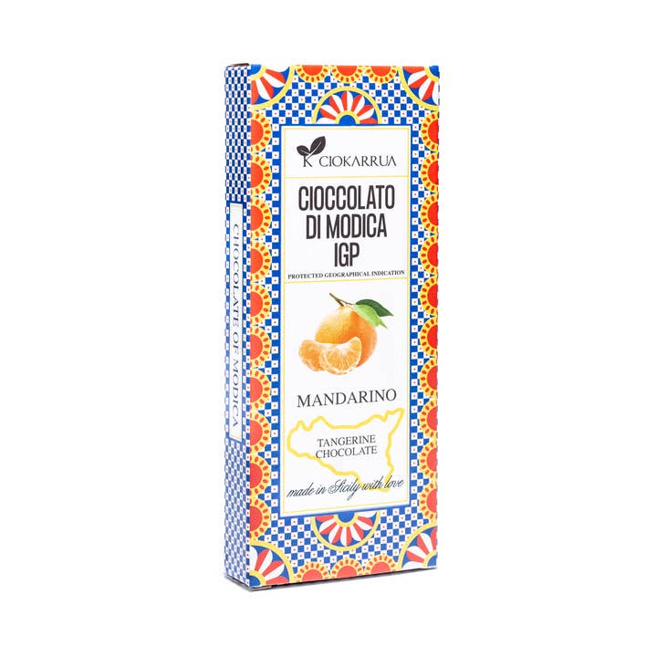 Cioccolato di Modica IGP From Sicily with Love Ciokarrua Mandarino 80 g
