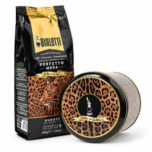 Káva Perfetto Moka Audace Bialetti Dolce&Gabbana Leopardo 200 g, Dóza + káva 200 g