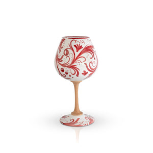 Calice Volute Rosso MuloMerrino in ceramica e legno