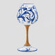 Calice Volute Blu MuloMerrino in ceramica e legno