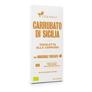 Carrubato di Sicilia Bio Ciokarrua con nocciole tostate 50 g